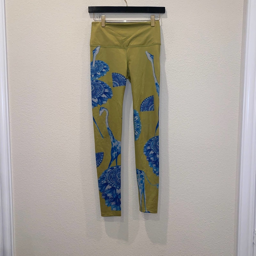 Noli  Leggings Goldenrod/Blue Size Small